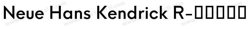 Neue Hans Kendrick R字体转换